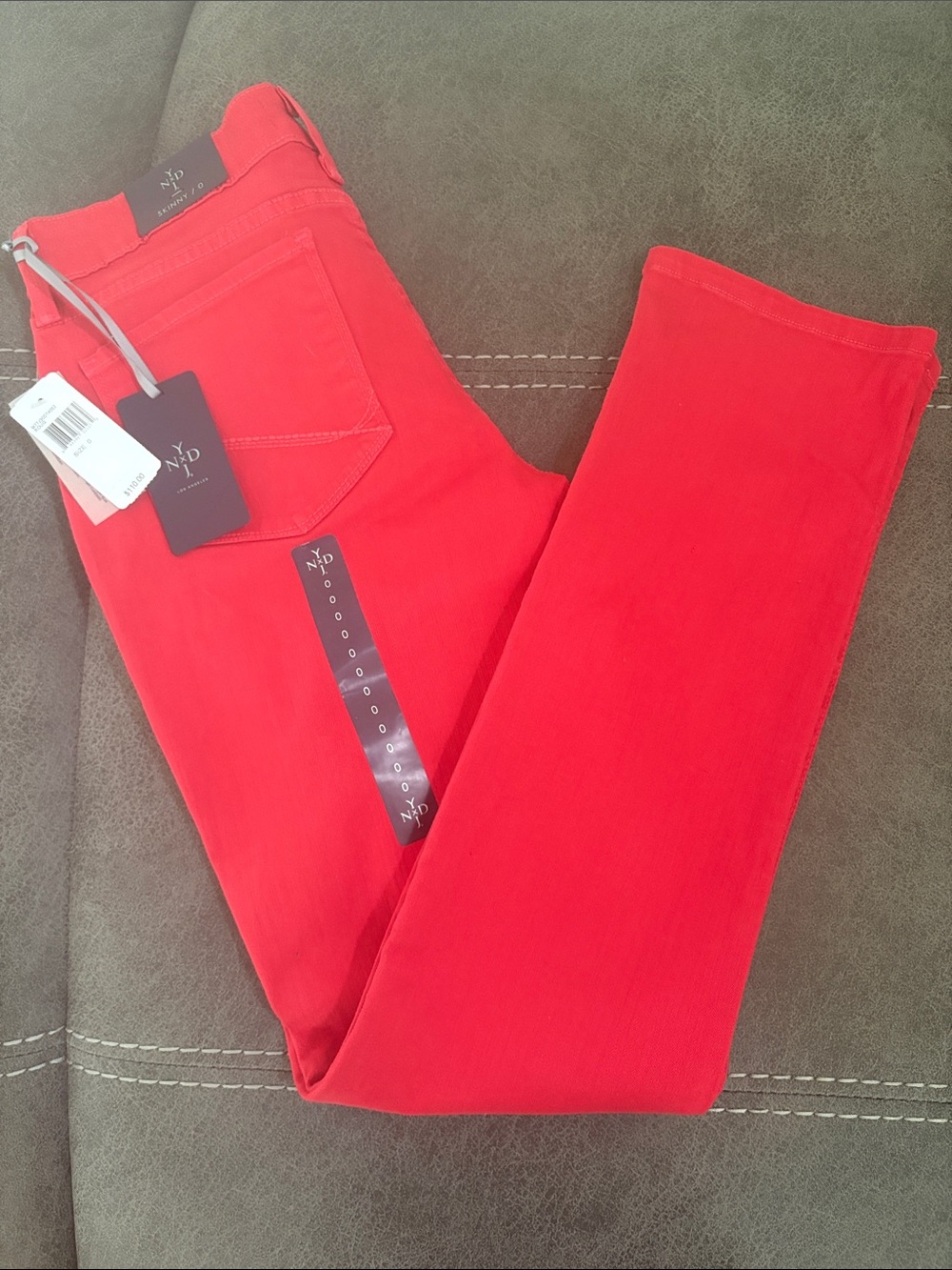 NYDJ Vibrant Red Slim Jeans